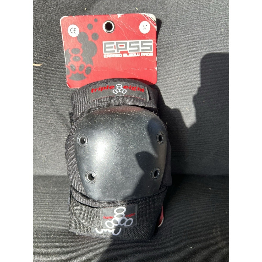 Triple Eight EP 55 Capped Elbow Pads Black Size Medium Skateboard NWT EP55 M